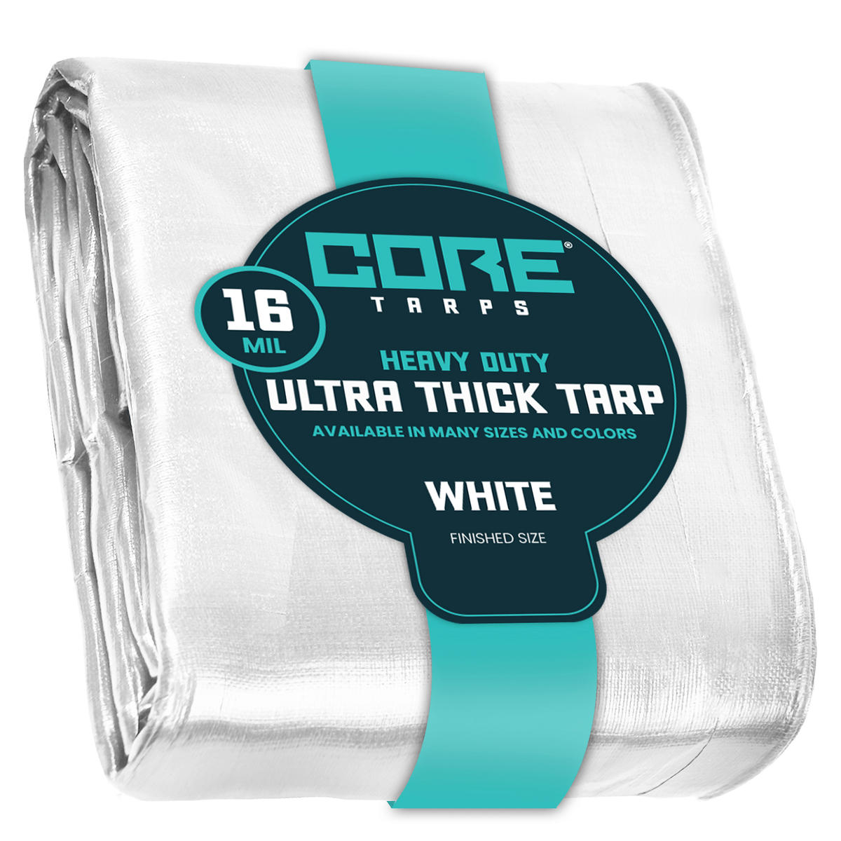 core tarps 16 Mil Heavy Duty Polyethylene Tarp, Waterproof, UV Resistant Core Tarps Color: White Overall Size: 25 ft. x 45 ft