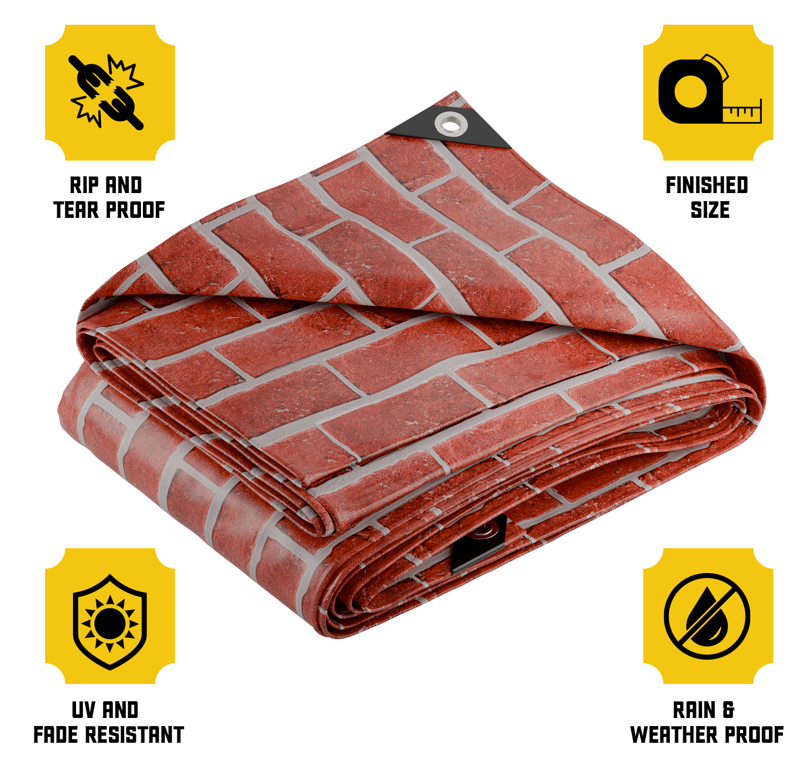 legoladen tarp Core Tarps Extreme Heavy Duty 20 Mil Tarp Cover Bricks/Black – Brix Tarps
