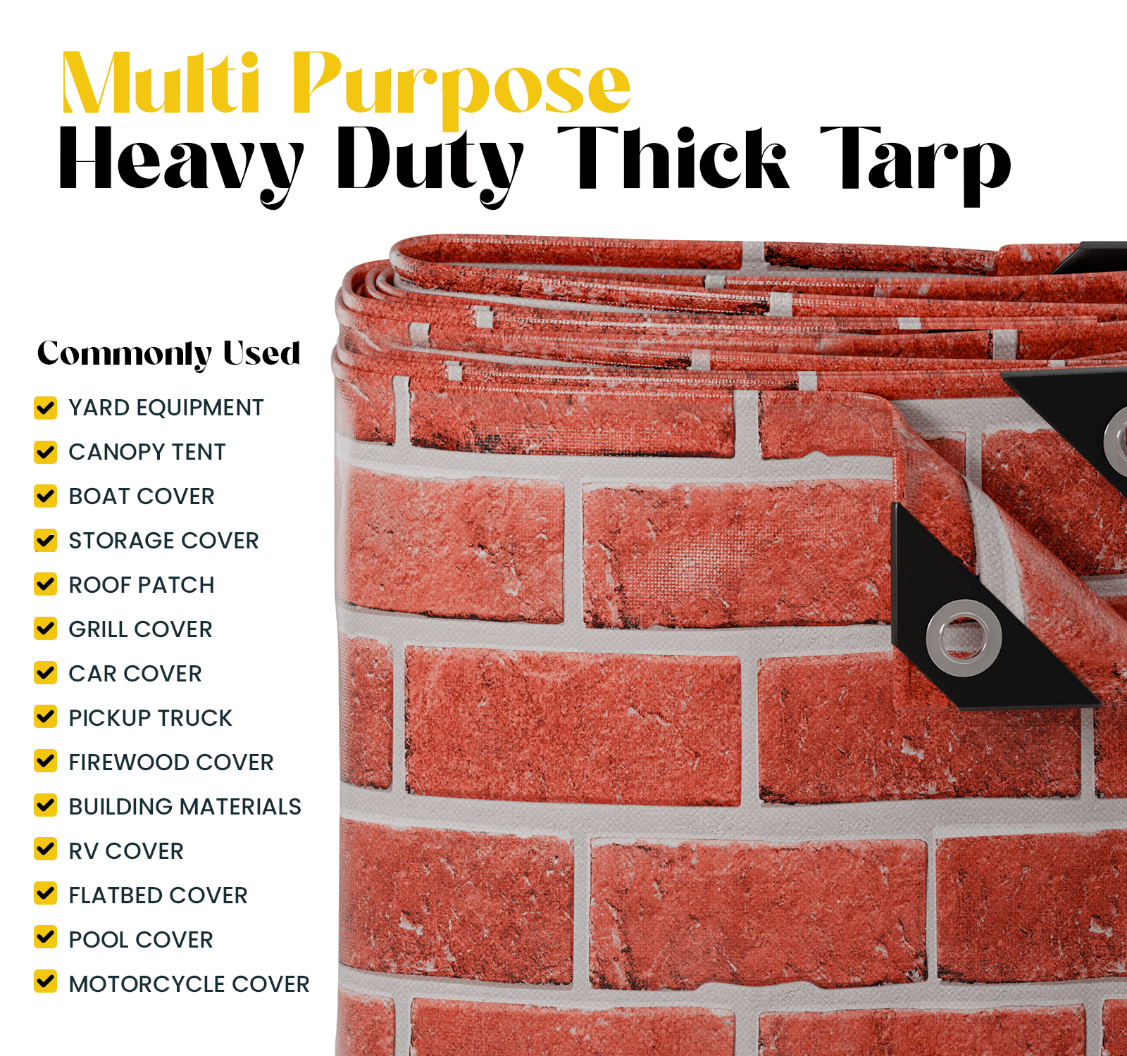 legoladen tarp Core Tarps Extreme Heavy Duty 20 Mil Tarp Cover Bricks/Black – Brix Tarps