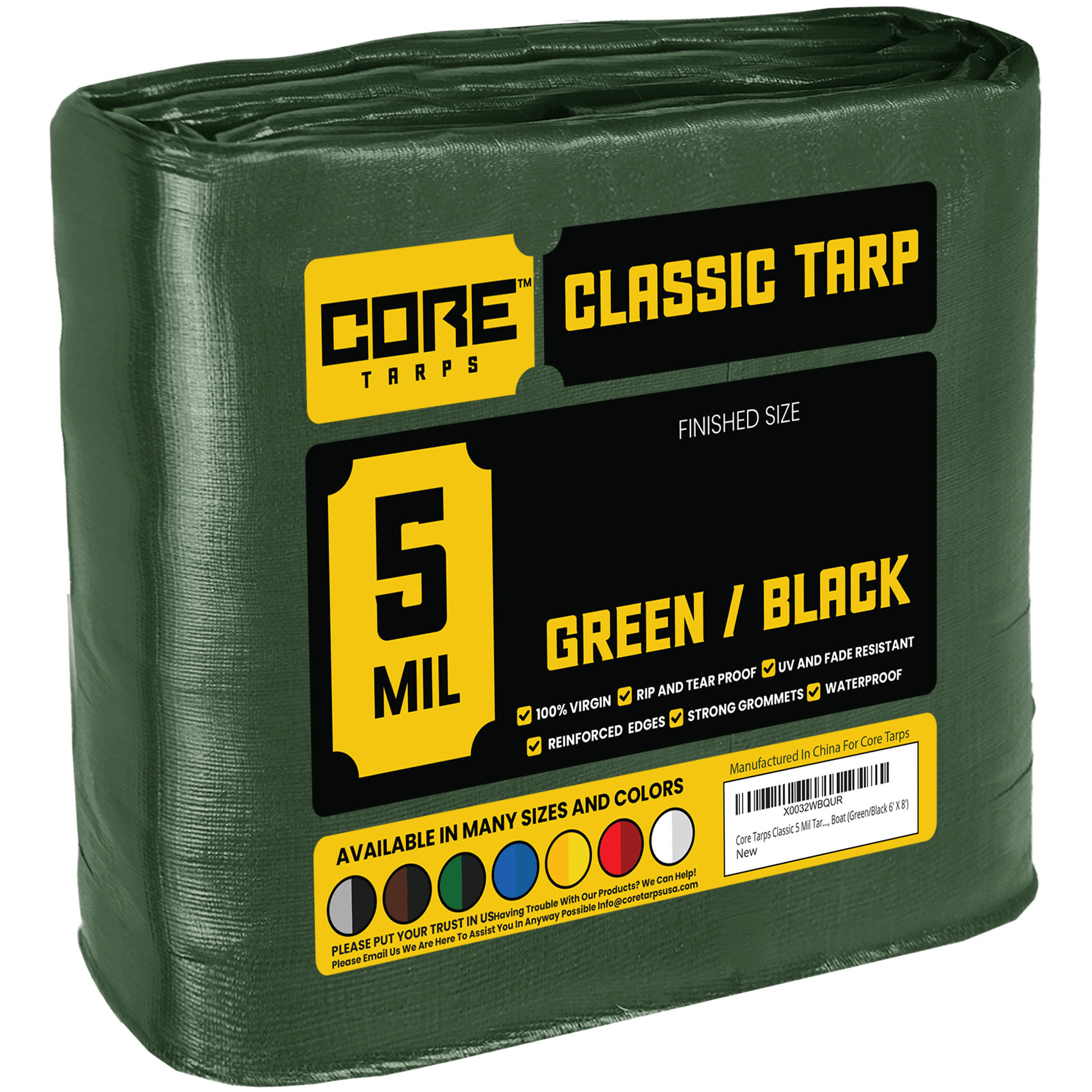 Core Tarps Classic Blue 5 Mil Tarp. | Brix Tarps