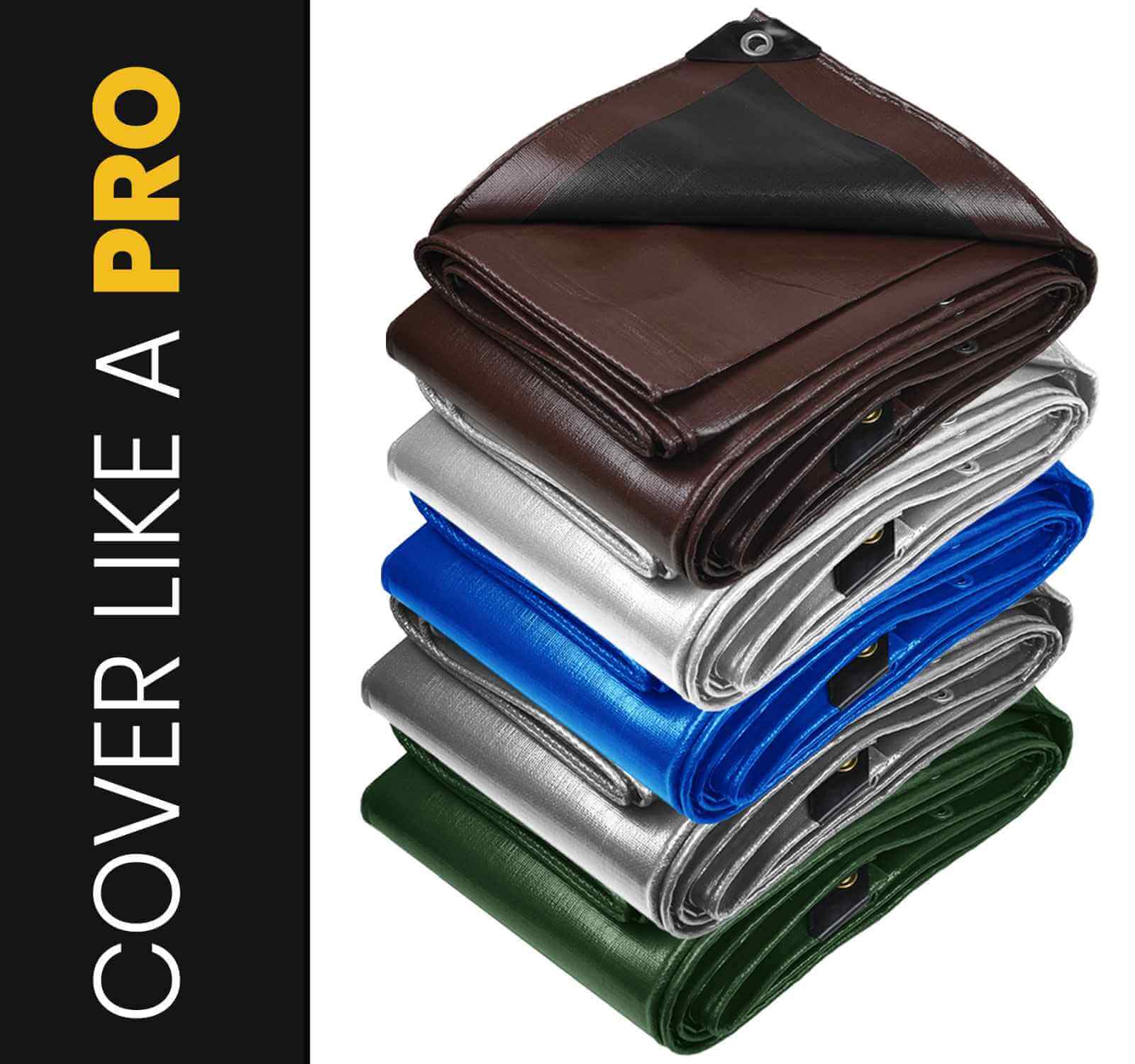 PROTARP Extra Heavy DutyBrown/Black 16 Mil Tarp Cover | Brix Tarps