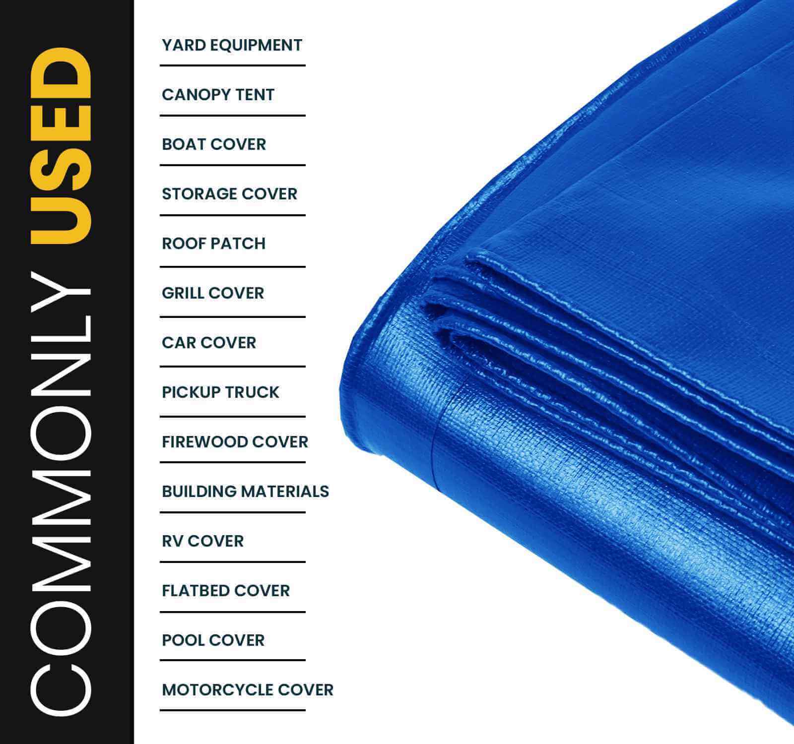 PROTARP Extra Heavy Duty Blue 16 Mil Tarp Cover | Brix Tarps