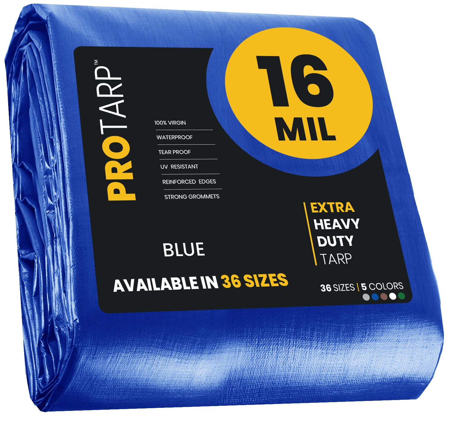 PROTARP Extra Heavy Duty Blue 16 Mil Tarp Cover | Brix Tarps