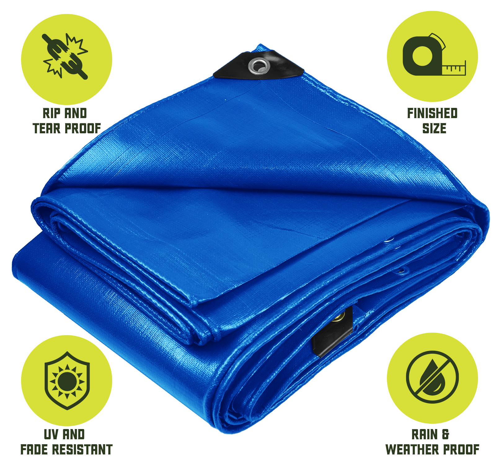 Core Tarps Heavy Duty Blue 8 Mil Tarp. | Brix Tarps