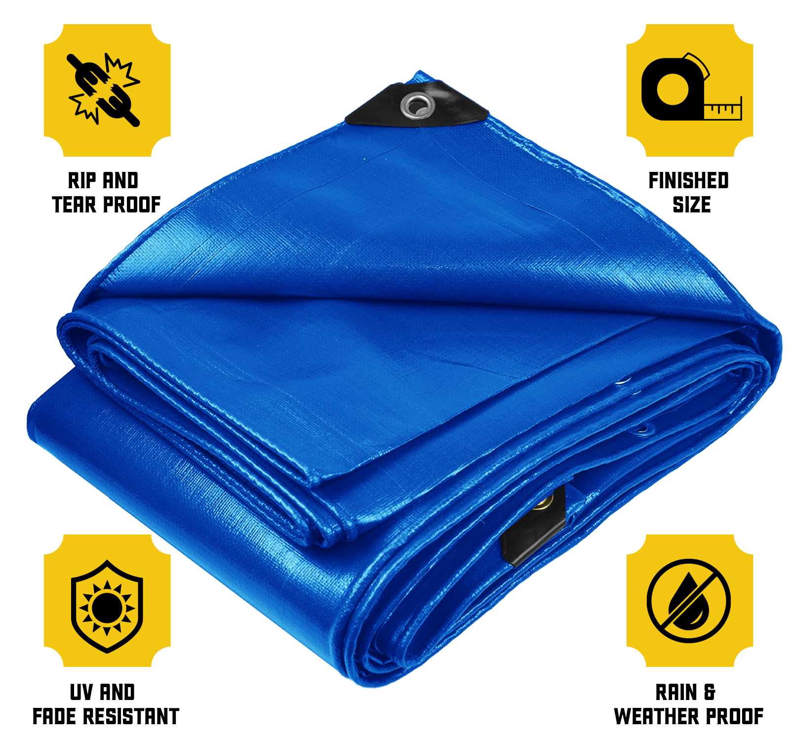 Core Tarps Heavy Duty Blue 10 Mil Tarp. | Brix Tarps