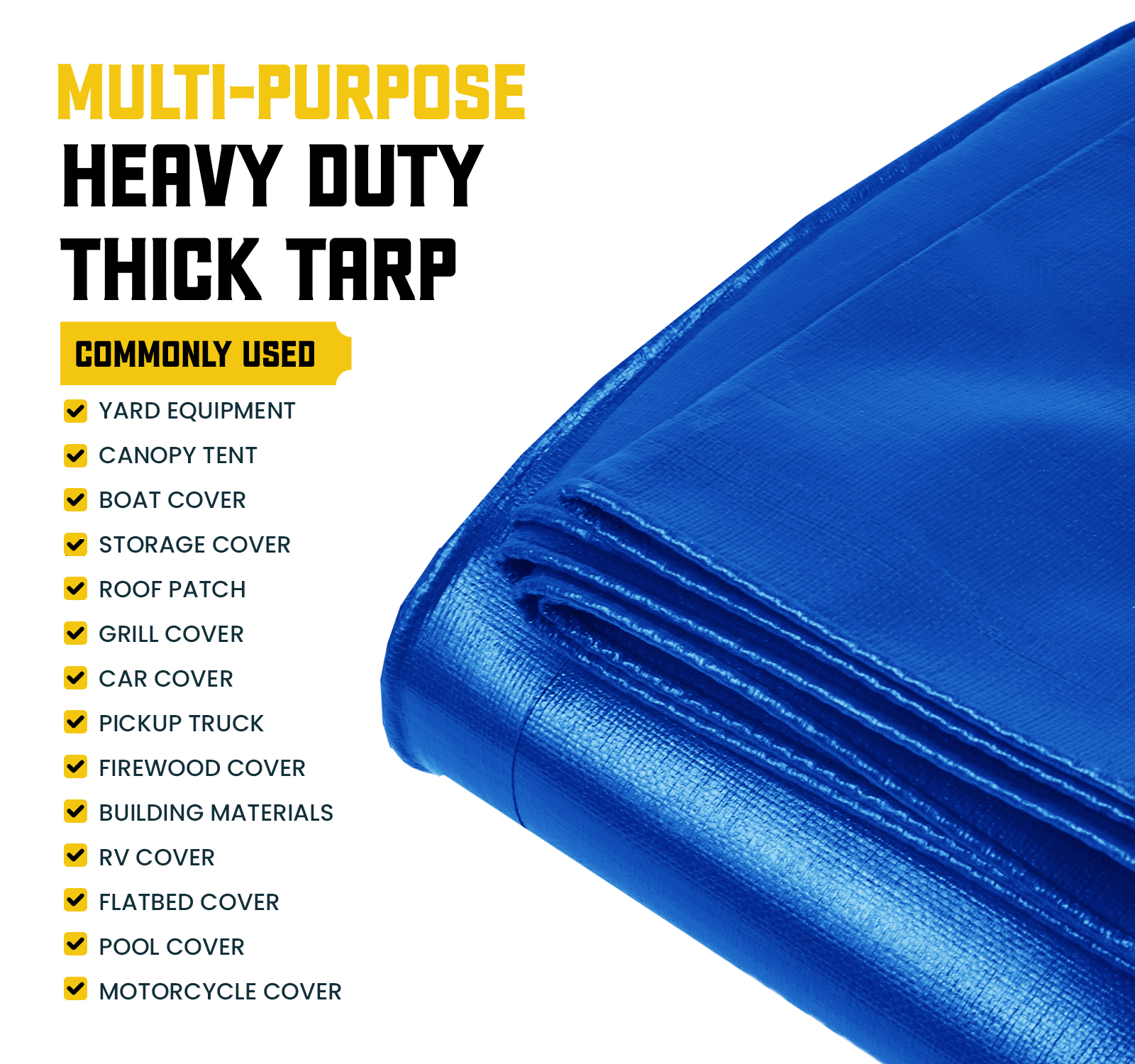 Core Tarps Extreme Heavy Duty Blue 20 Mil Tarp. | Brix Tarps