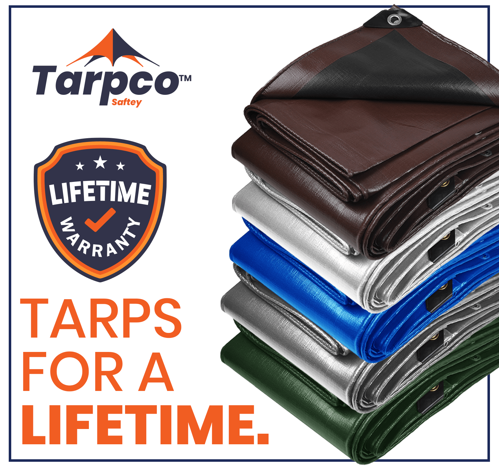 Tarpco Safety Extra Heavy Duty Silver/Black 14 Mil Tarp. | Brix Tarps