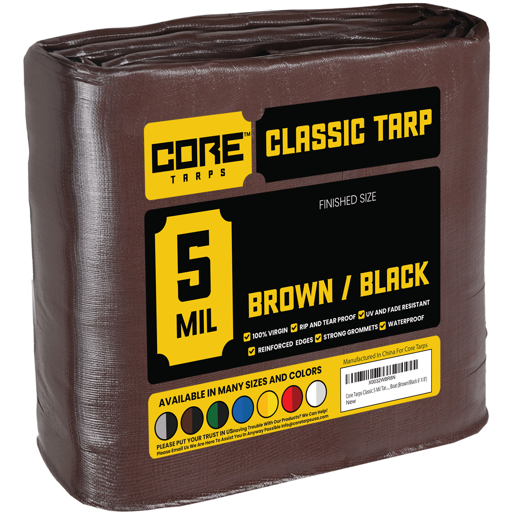 Core Tarps Classic Blue 5 Mil Tarp. | Brix Tarps