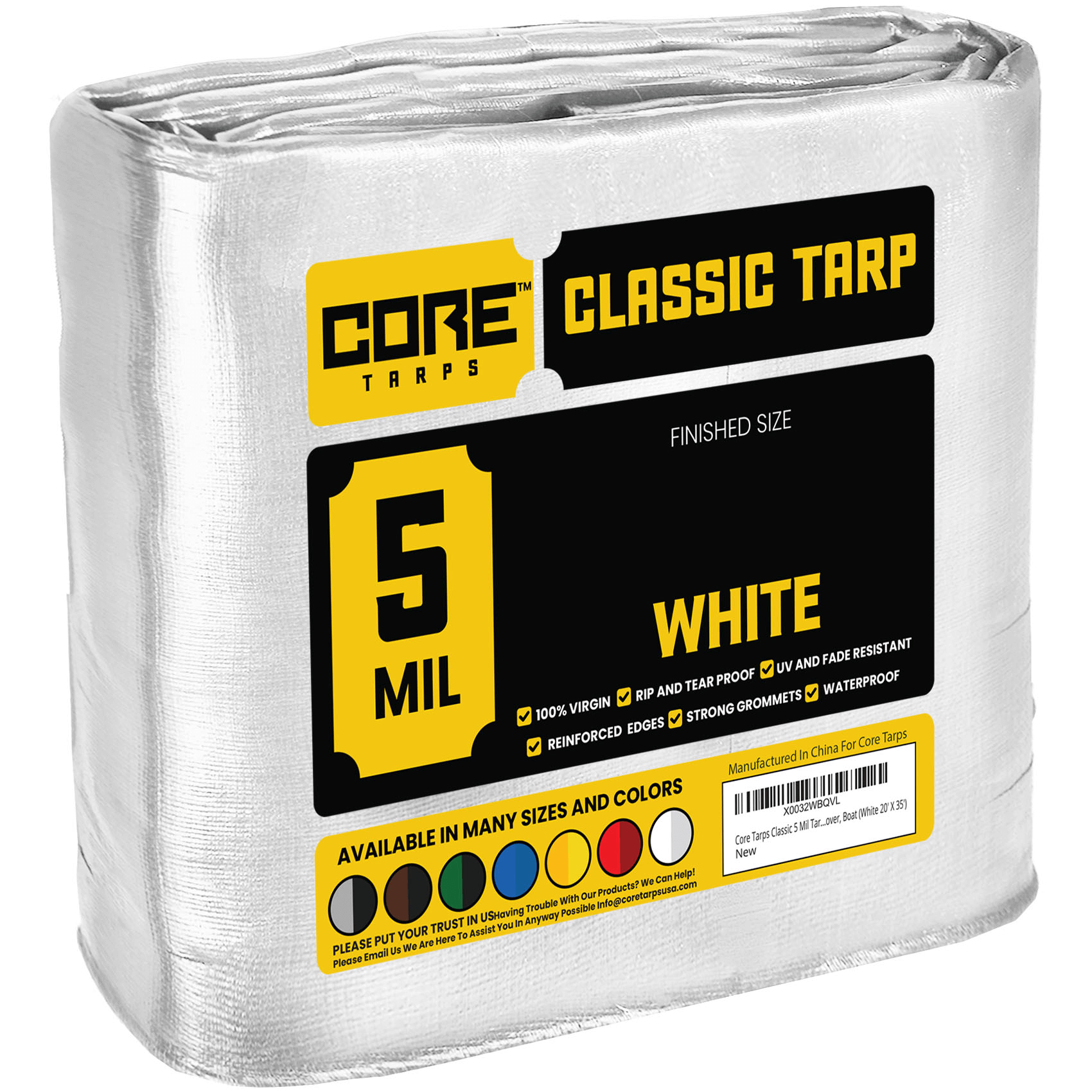 Core Tarps Classic Blue 5 Mil Tarp. | Brix Tarps